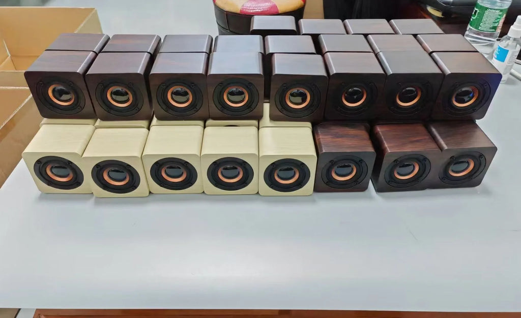 Unique Design Parlantes Wooden bluetooths Music Hifi Speaker Wood Wireless Speaker
