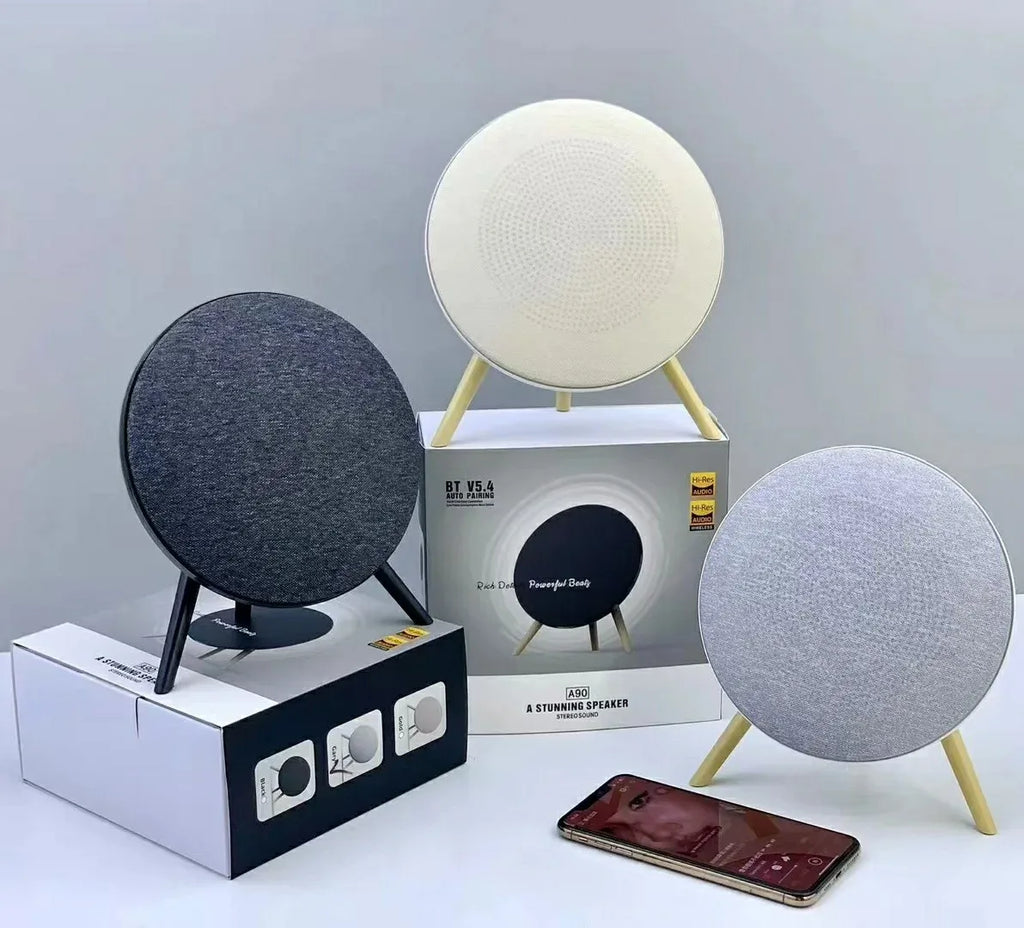 A90 TWS High-End UFO for 5.4 Speaker with Hi-Fi Stereo FM Playback TF/USB/AUX Support 10W Memory Card Computer Outdoor Use
