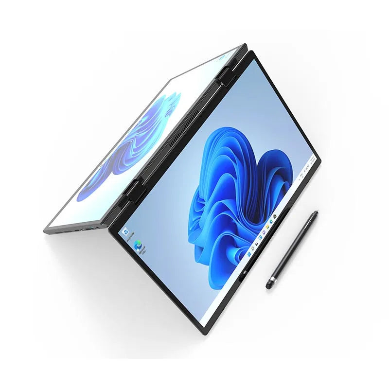 10.5" 12th Gen Intel N100 Dual Screen 360° Yoga Laptop 2 * 10.5 Inch 2.5K Touch IPS Win 11 Pro Mini PC 2 in 1 Notebook WiFi