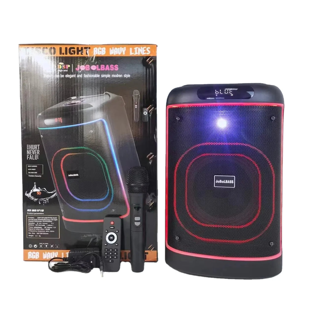 Factory Wholesale RX-M81F1B High Power Karaoke Singing Wireless Blue Tooth Speaker 50W Professional Grade Stage Speakers