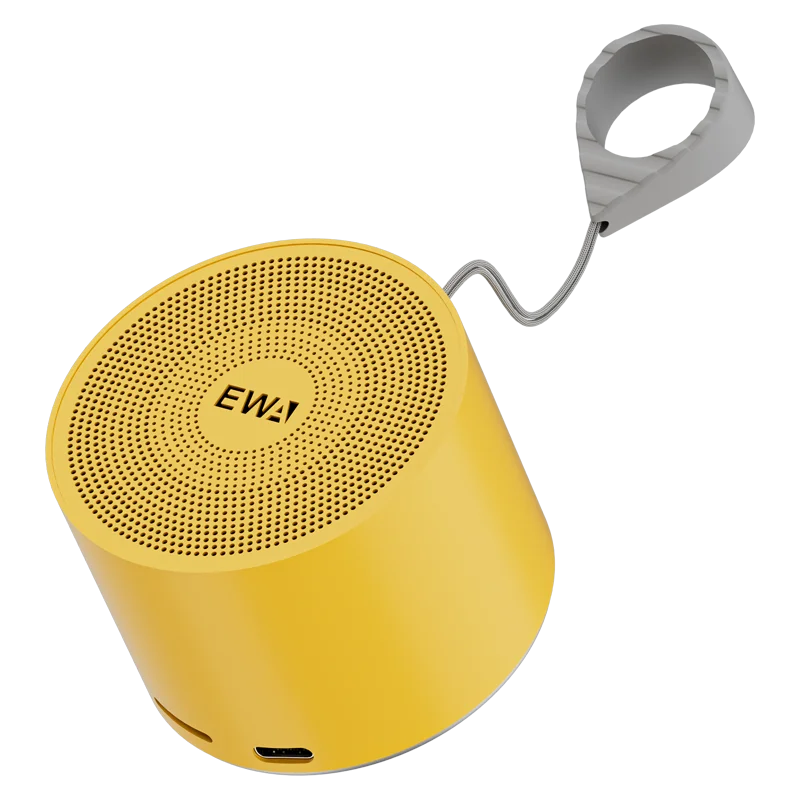The New Listing EWA-A129 Metal TWS Macaron Speaker 5W Wireless Subwoofers bluetooth Speaker Outdoor Portable Speakers for Gift