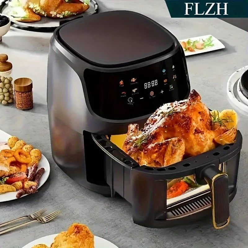 One 5 Quart Smart Air Fryer Large-Capacity Multi-Function Electric Kitchen Appliance Household Electronic Touch Cookware Program