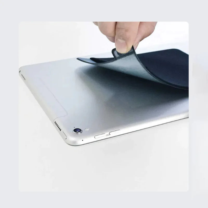 YTGEE Adhesive Free Removable Computer Accessories SSD Hard Drive Pocket Organizer Mouse Pouch for Laptop with Pen Sleeve