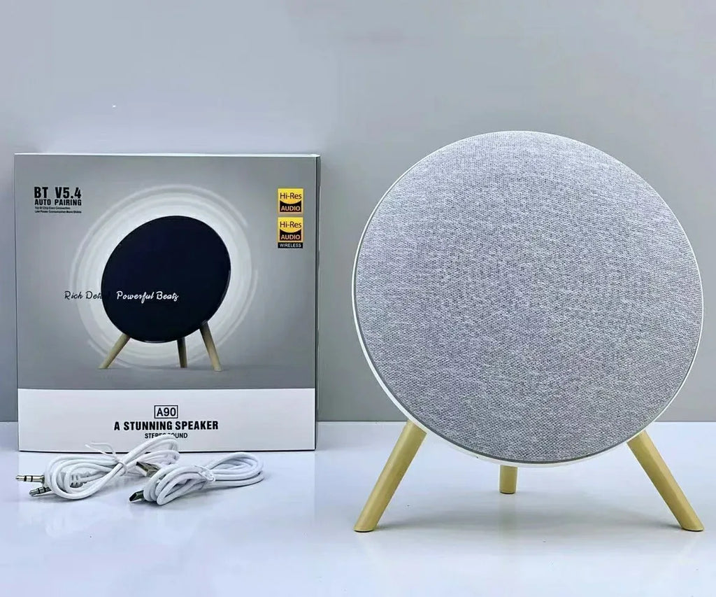 A90 TWS High-End UFO for 5.4 Speaker with Hi-Fi Stereo FM Playback TF/USB/AUX Support 10W Memory Card Computer Outdoor Use