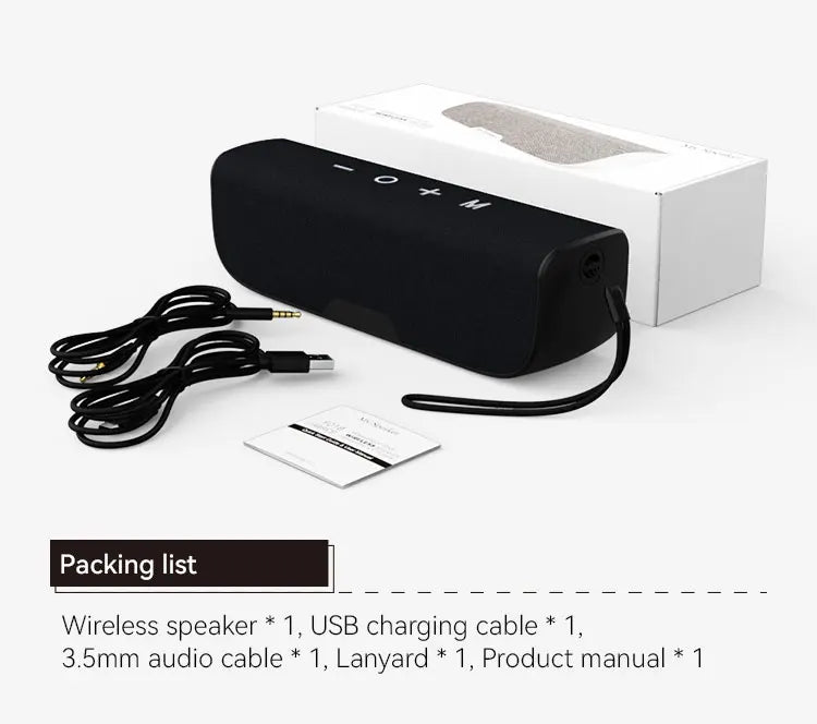 Innovation Style 10W Portable for Bluetooth Speaker Powerful 3.5mm Aux FM Compatible Audio Function for Sailing Boat Desk
