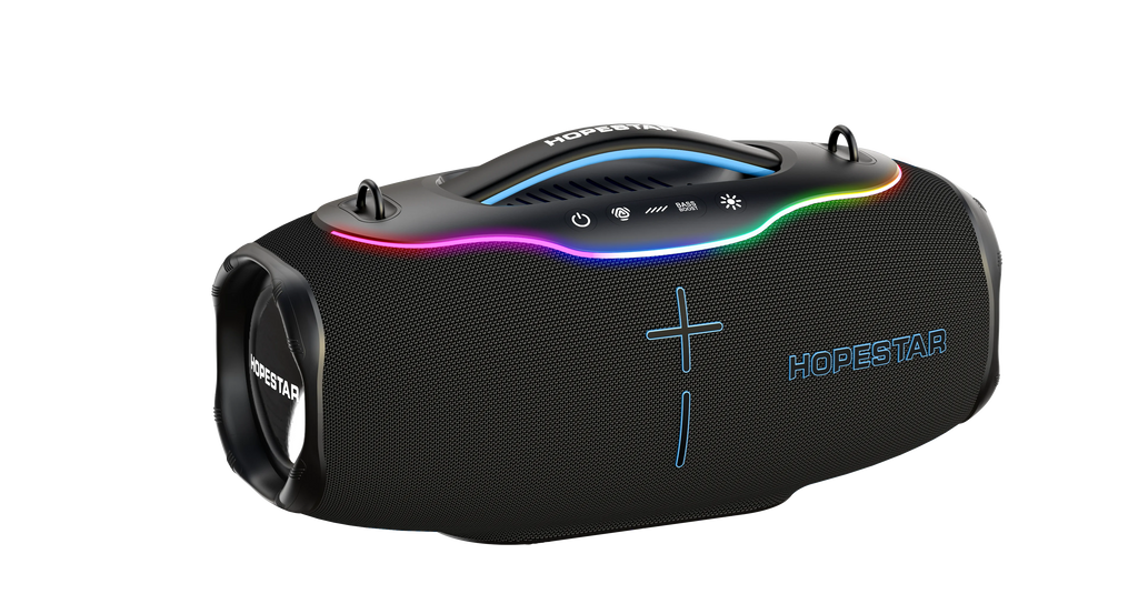 HOPESTAR H90 220W Portable Wireless Stereo Audio System Waterproof RGB for 5.3 Home Partybox Karaoke Subwoofer Speakers