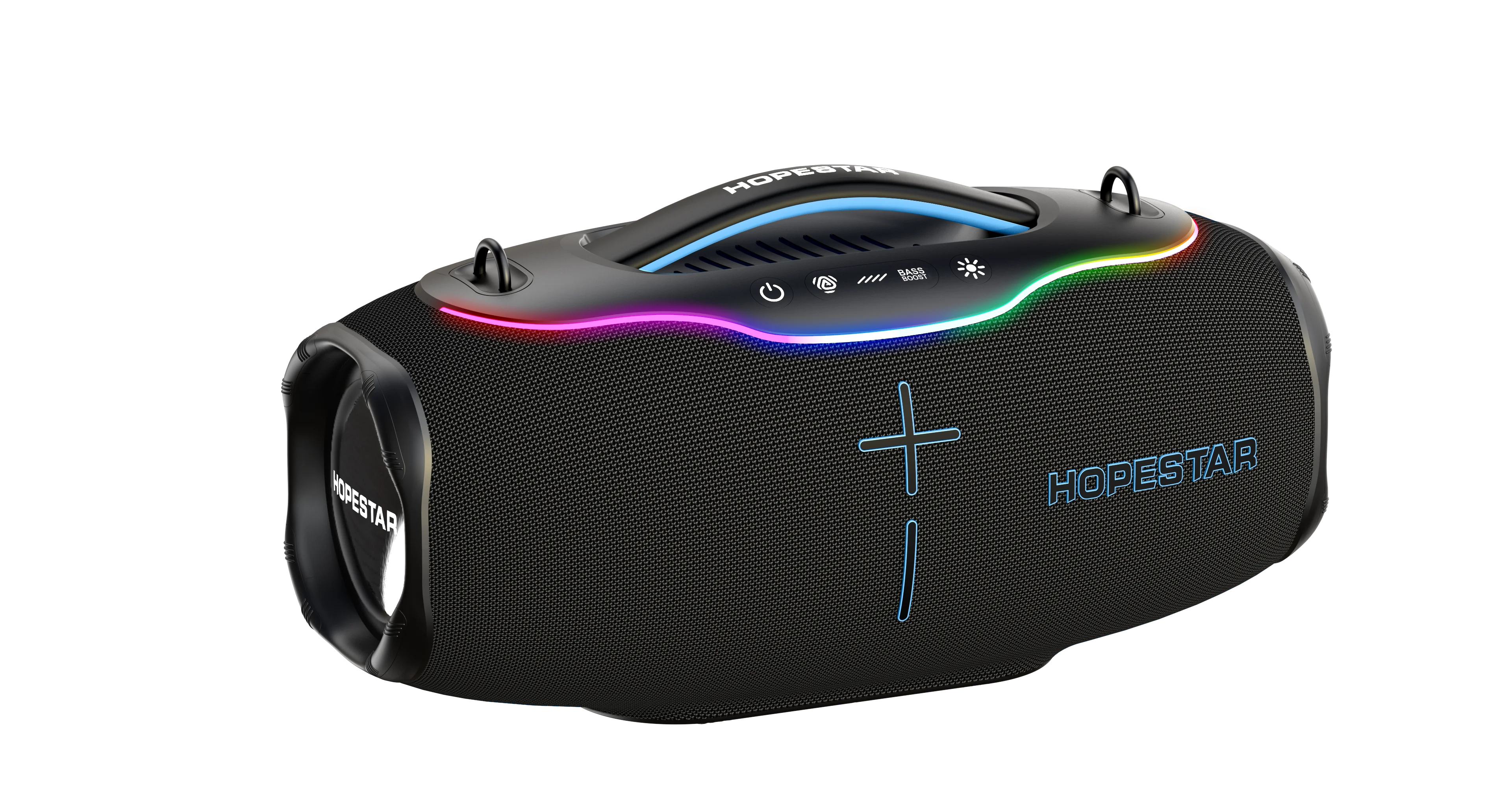 HOPESTAR H90 220W Portable Wireless Stereo Audio System Waterproof RGB for 5.3 Home Partybox Karaoke Subwoofer Speakers