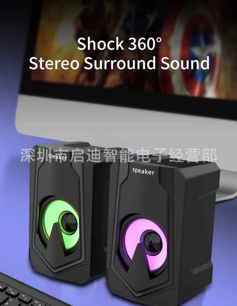 Manufacturer Direct E1080 Desktop Mini Bluetooth Speaker E-Sports Gaming Speaker Suitable for Desktop and Home Use