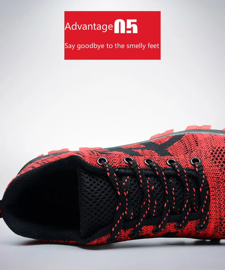 Work Sneakers Men Indestructible Steel Toe Work Shoes Safety Boot Men Shoes Anti-puncture Breathable Working Shoes For Men 48 50