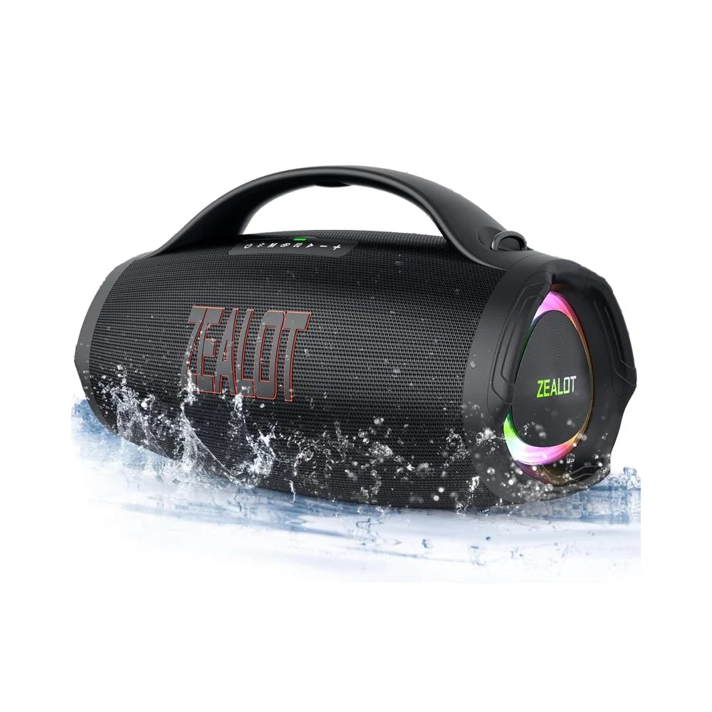 ZEALOT 2025 Portable for Bluetooth Speaker IPX6 Waterproof 36000mAh Powerbank EQ USB/TF/AUX Great Bass for Home Outdoor
