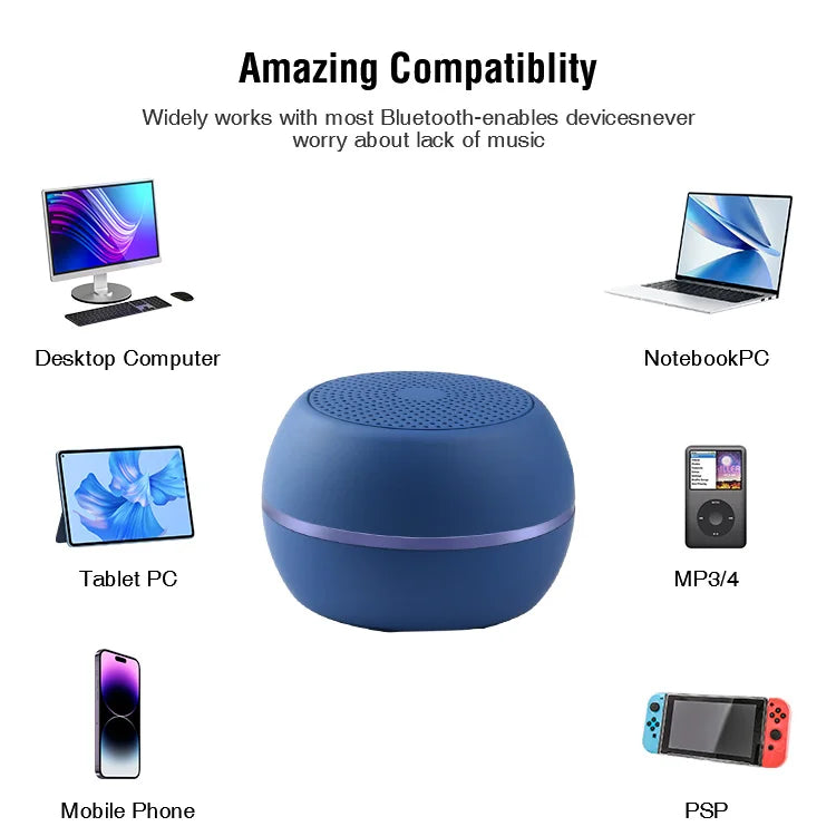US Warehouse Radio Portable Colorful Mini Speaker Rope Portable Support Wireless 5.0 Bluetooth Speaker Wireless Local Stock