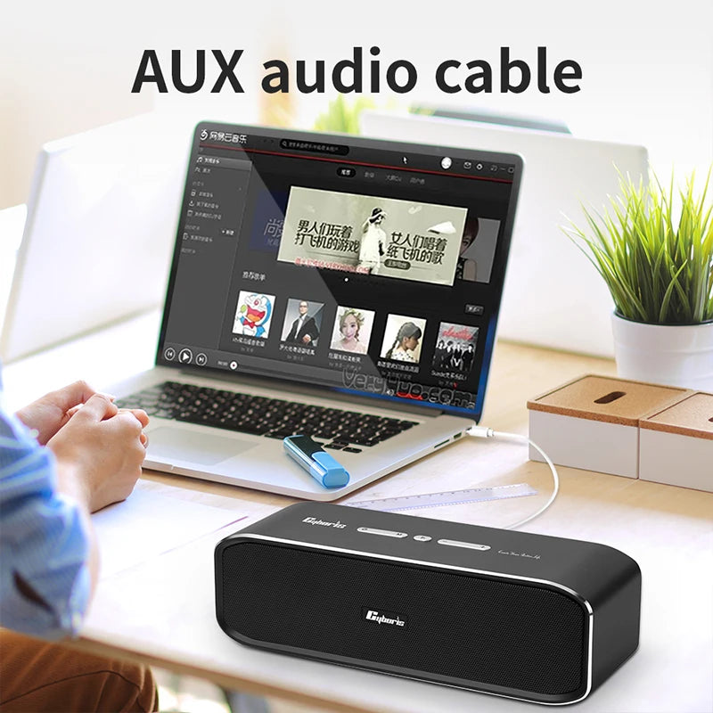 Portable BT5.0-Compatible Speaker 30W Subwoofer Speakers Wireless Waterproof Pillar Stereo Surround Boombox TWS Audio Player