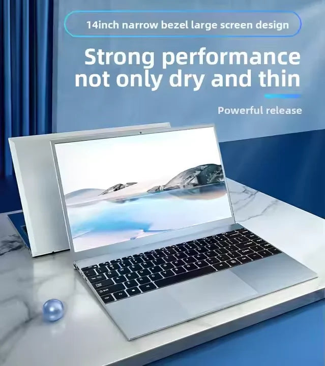 Best Selling 2025 14-Inch Business Office Laptop with Intel N3350 Processor 1TB SSD IPS Panel Camera CN Plug DUAL FAN Cooling
