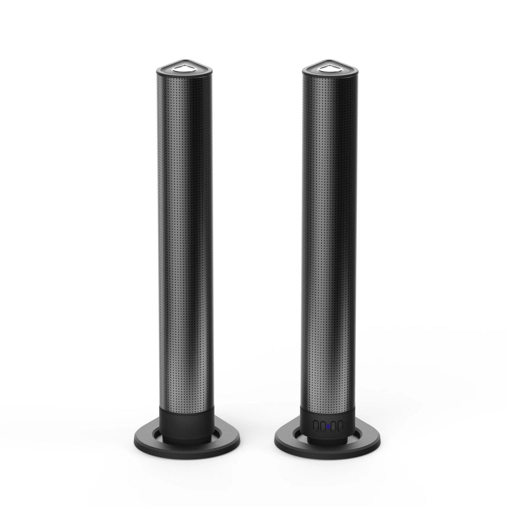 TV Sound Bar, Wireless Speaker with FM Detachable Soundbar Home Theater Surround Sound System TF Card/Aux/RCA Connection
