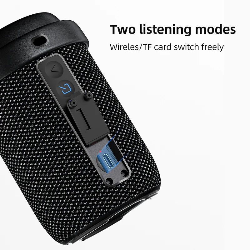 High Quality Portable Waterproof Bt Speaker Wireless with Bt/FMTWS 5w 1200mAH Battery Speakers