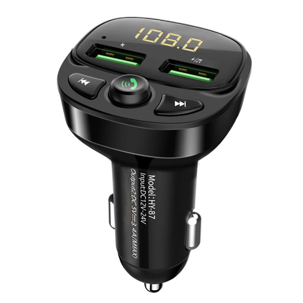 2026 Dropshipping Products Best Selling Auto Mp3 Player Music Adapter Dual USB Charger BT Handsfree Car Kit FM Radio Transmitter