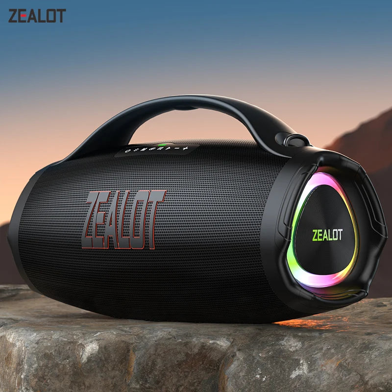 Zealot S98 Outdoor Party Speaker Professional Bluetooths 160W Bass Powered Portable Subwoofer Wireless LED Light Hifi Speaker