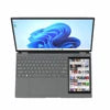 Factory Brand New 15.6"+7" Dual Touch Screen  Face Recognition Business Laptops Intel N95 CPU Portable Ultrabook Aluminum Laptop