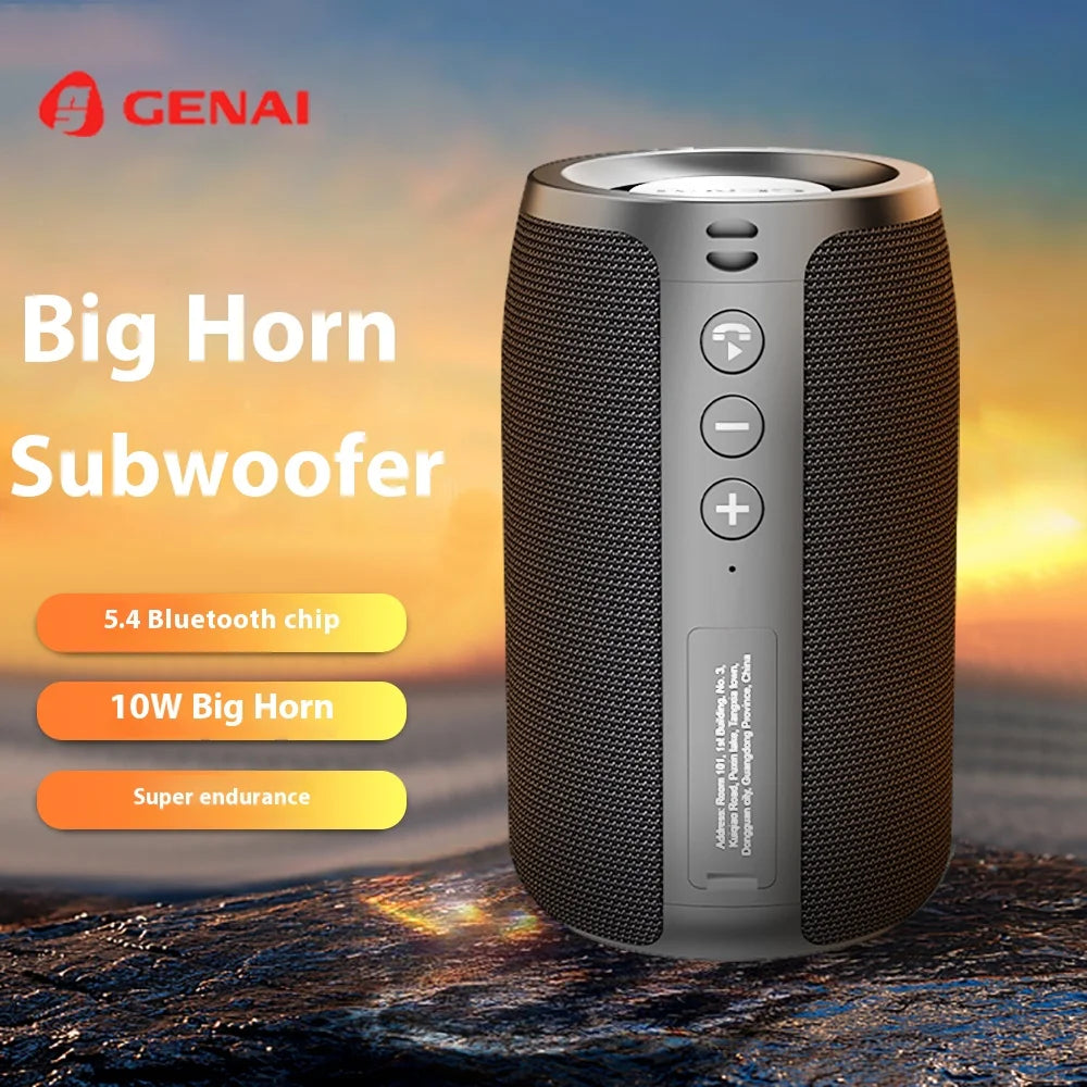 Custom Mini Portable for Bluetooth Speaker Best Sound Quality Subwoofer with LED for Outdoor Parties USB Power Source