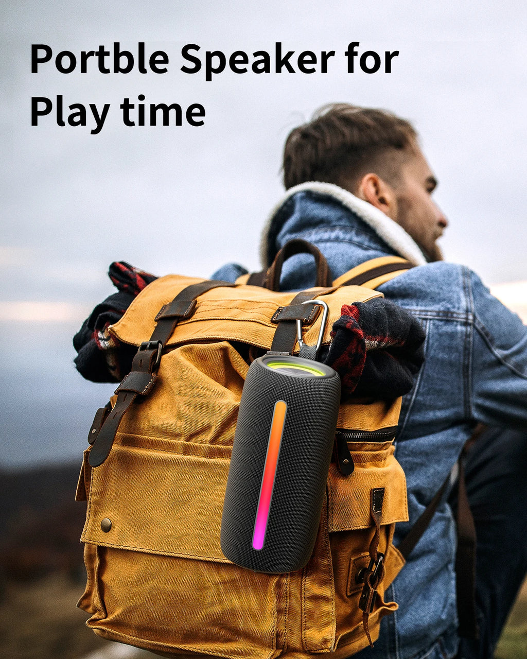 US/CA Stock Fast Shipping F26 Wireless for Bluetooth Speaker V5.3 RGB Lights 10W Sound IPX5 Waterproof True Wireless Pair