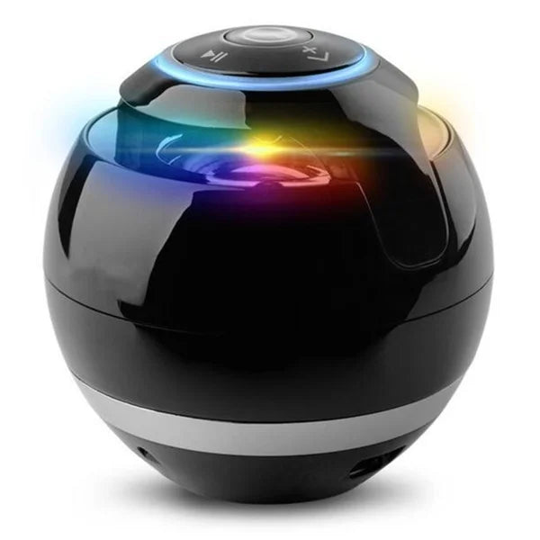 2026 Dropshipping Shopify Hot Factory Price Led A18 Ball LED Mini Bass Portable Wireless BT Speaker  with FM Radio TF Mic USB