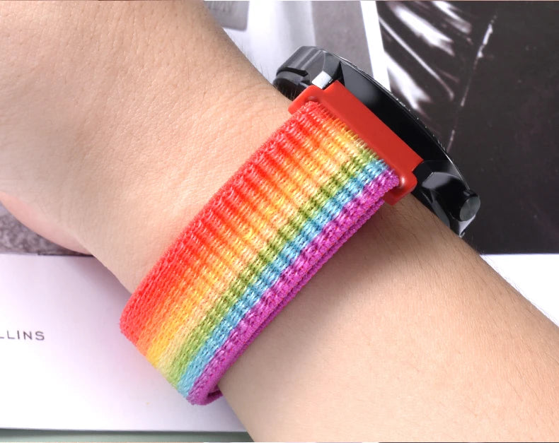 22mm 20mm Band for Samsung Galaxy Watch 7 FE 4 6 classic 5 Pro 3 active 2/correa Nylon Bracelet Huawei watch GT 2 3 pro 4 strap