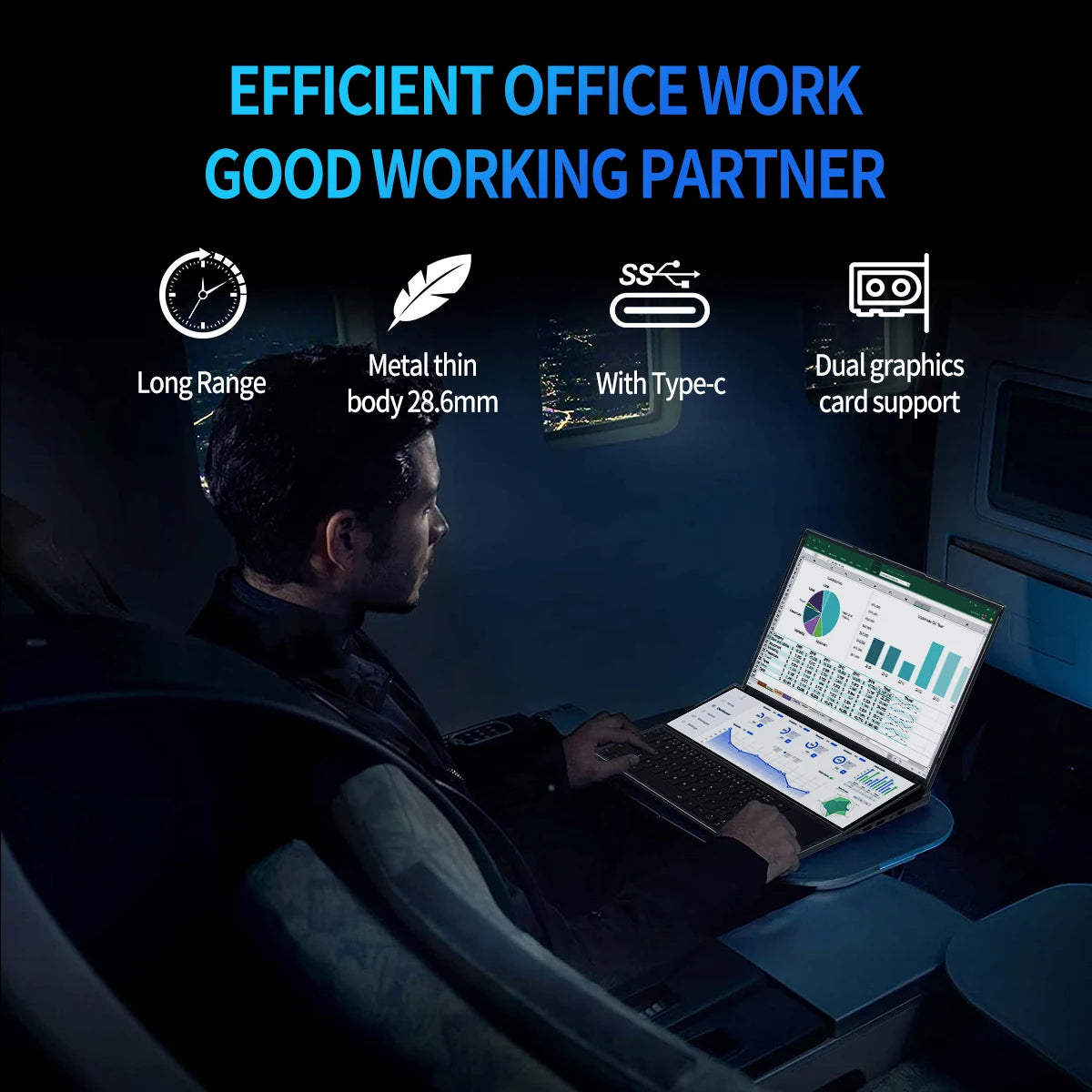 Topton 16 Inch IPS + 14'' Touch Dual Screen Gaming Laptop I7 9750H Max 64GB 4TB Slim Gamer Notebook Office Design Computer PC