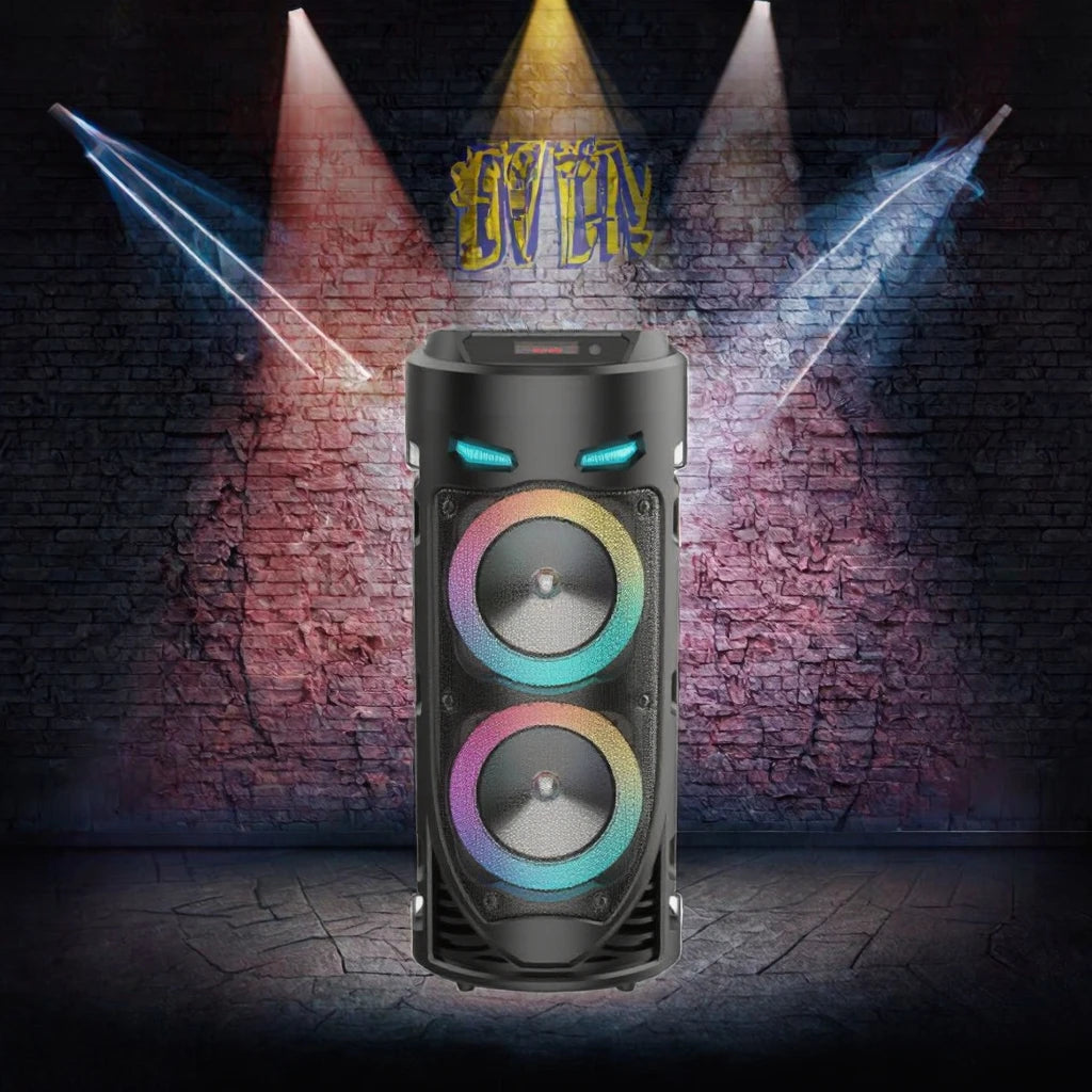Double 4 Inch DJ Music Loud Sub Woofer Portable Professional Speaker for Garden Parties Big Outdoor Concerts