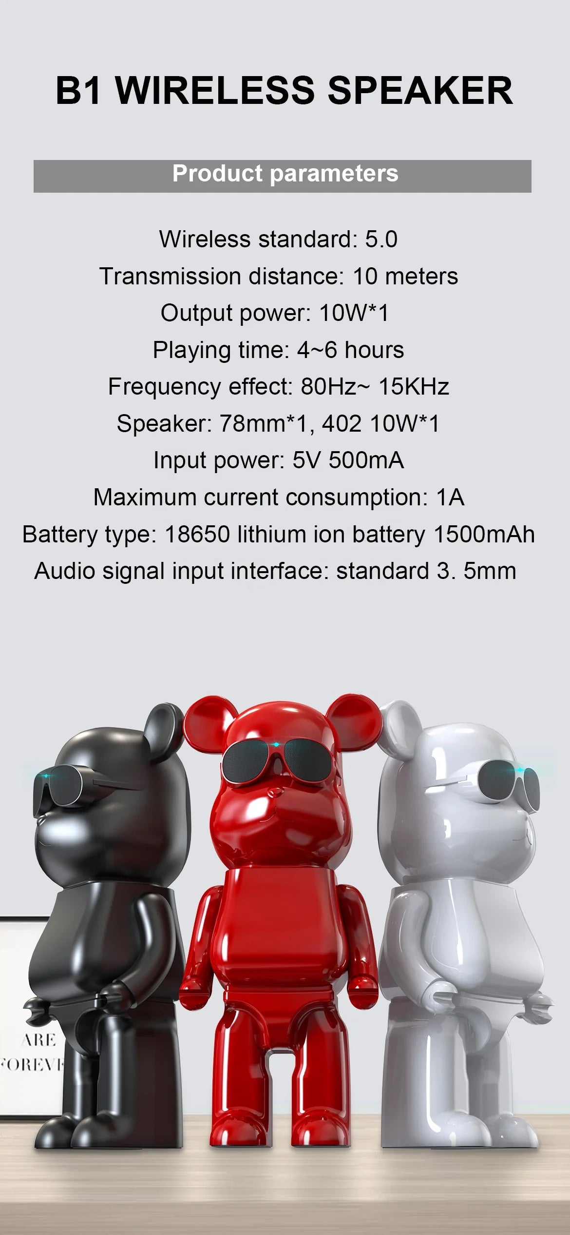 Violent Bear TWS Wireless Portable Column Speakers for Bluetooth FM Stereo Subwoofer Loudspeaker Audio Music Center for Mobile P