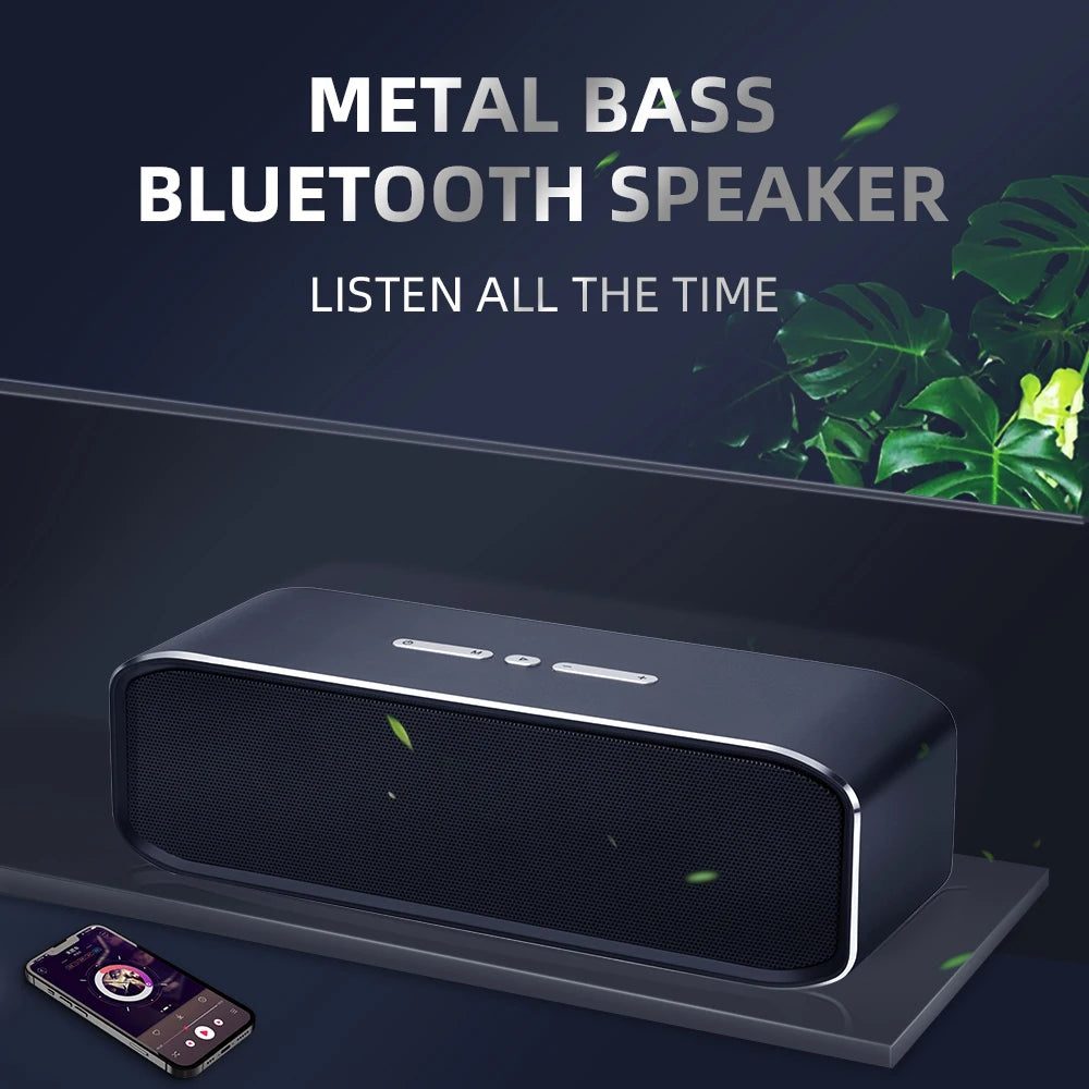 2025 New Cyboris T11 Metal Subwoofer Stereo TWS Wireless Speaker High Loud Sound Support AUX /TF Card Ready for Ship Customize