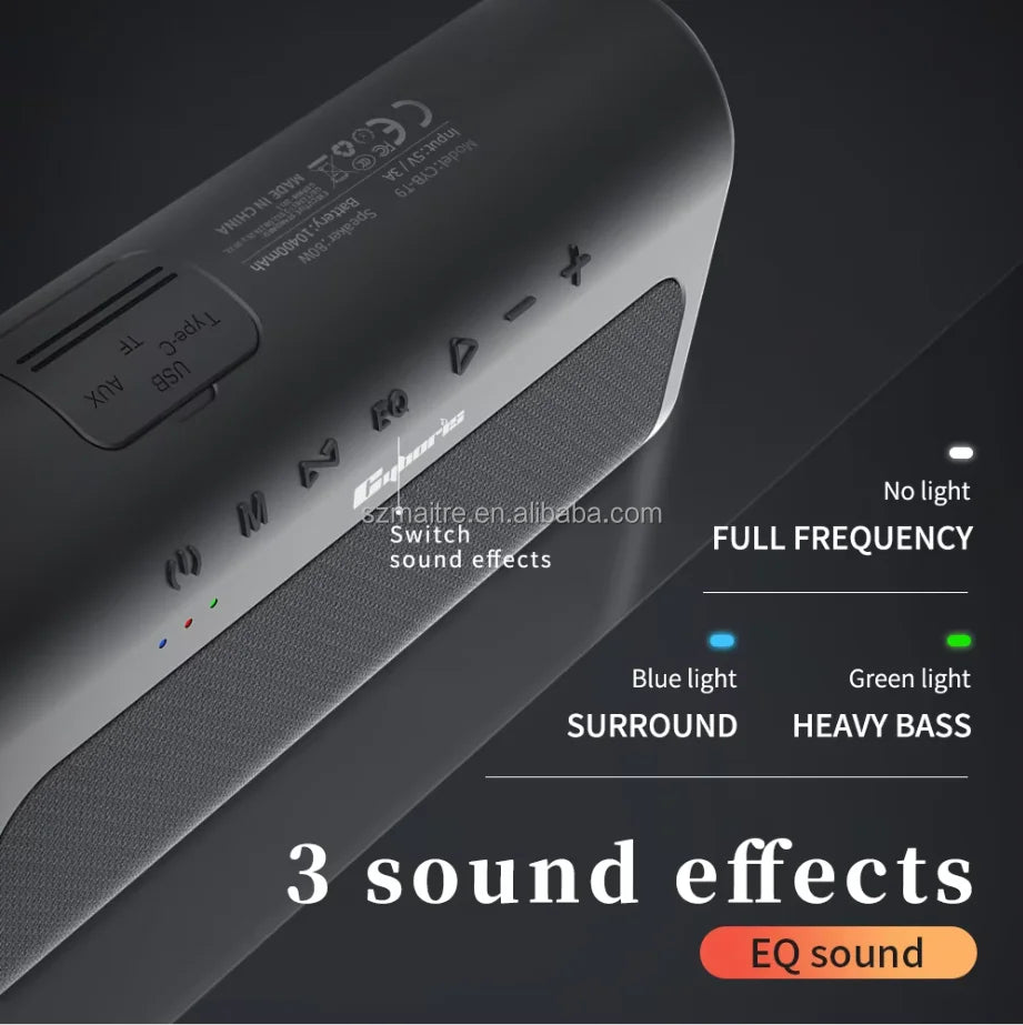 Newest Portable Speaker 80W High-power DSP Subwoofer Wireless Portable TWS Outdoor Bluetooth Speaker