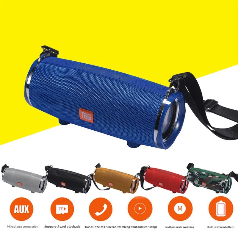 Factory Direct Sales TG189 Wireless Speaker Colorful Dazzling Light for Bluetooth Speaker Card U Disk Convenient for Mobile