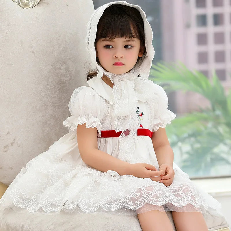 Summer Baby Girls Flower Girl Dresses  Kids Dresses for Girls Eid Dress for Party and Festival festival Fashion Sweet Clothes