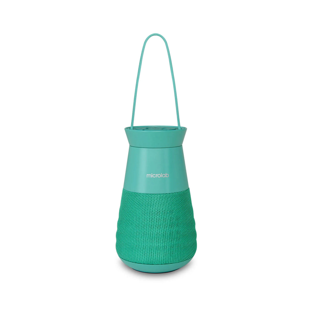 Microlab Lighthouse Bluetooth Camping Lantern IP65 Waterproof Outdoor Speaker with 5000mAh Power,TWS Pairing,Colorful Lights