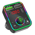 2026 New Dropshipping F3 Car BT FM Transmitter Colorful LED Backlight Hands Free Car Kit Charger TF Card MP3 Player USB C PD