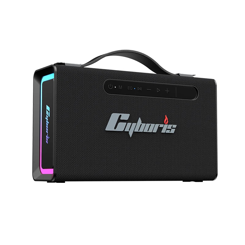 100W Portable Blue Tooth Speaker,  IPX6 Waterproof Wireless Speaker Subwoofer Deep Bass with Handle Support TF Card, AUX, TWS