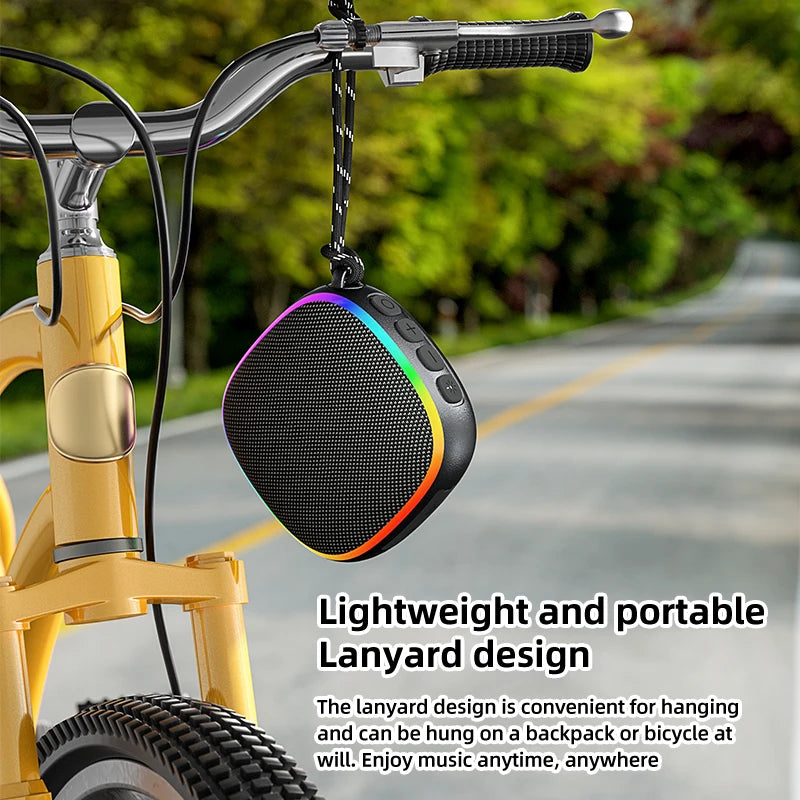 Rockmia 6W EBS-309 New Mini Portable Magnetic Speaker for 5.4 RGB Light Waterproof IPX4 PC Gaming Brand Mobile Phone
