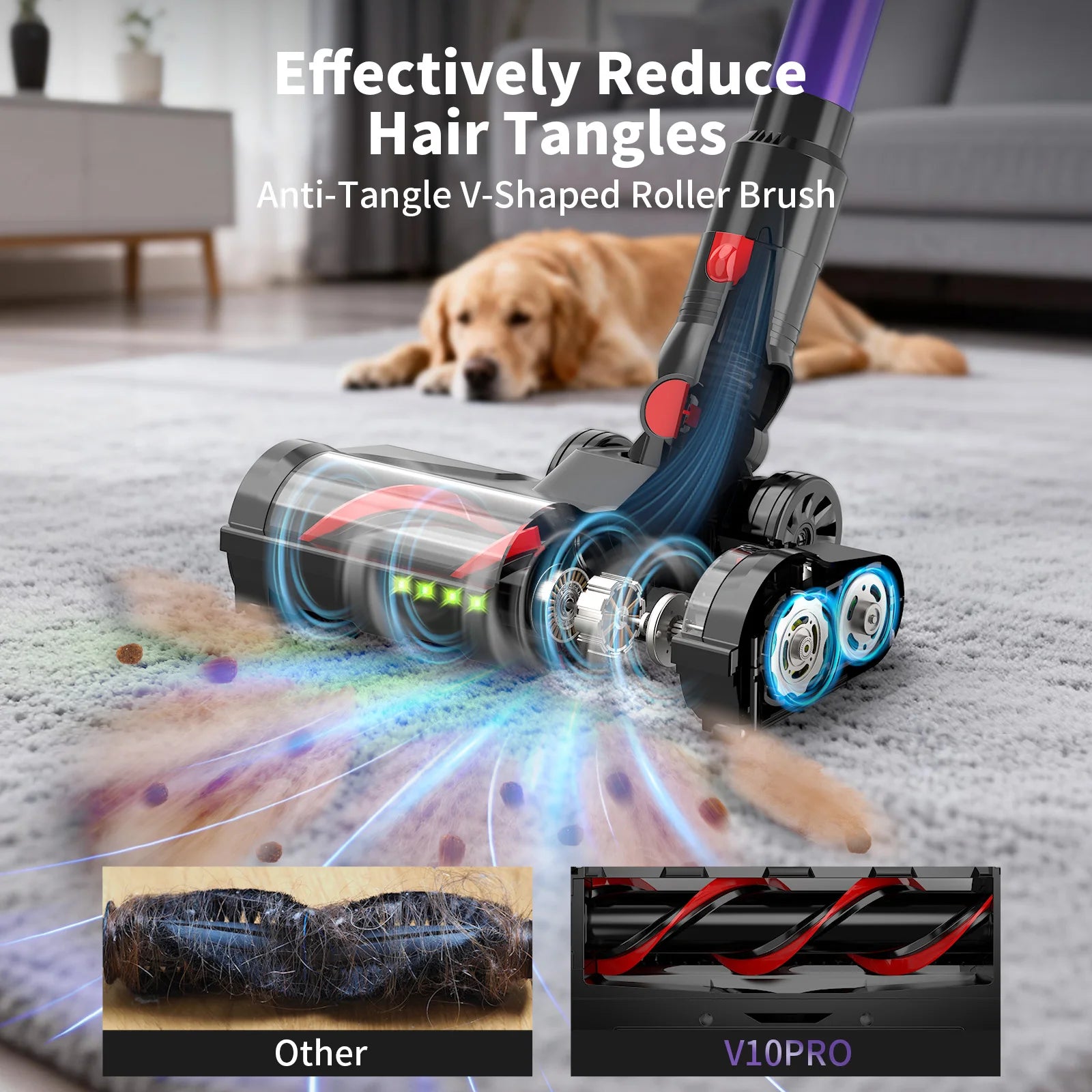 Hot Household Appliances Portable Standing Vacuum Cleaner Handheld with 35Kpa Strong Suction  Cordless Vacuum Cleaner