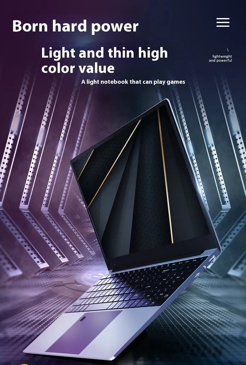 2025 New Core I3-1000Ng4 Laptop Thin & Light Business & Gaming Satchel with Intel Graphics SSD Metal English IPS Wireless Used