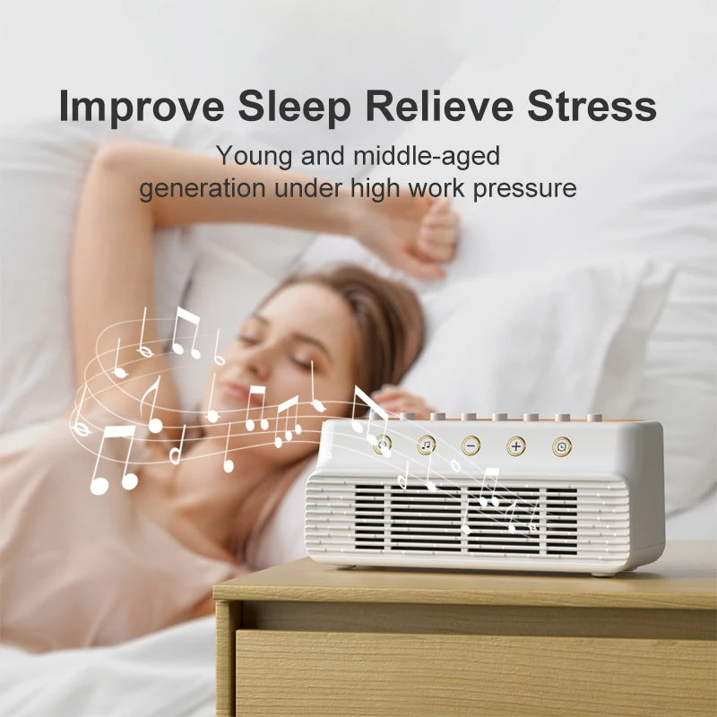 Portable USB Rechargeable Natural Sound Wireless Speaker White Noise Machine for Adult Sleeping