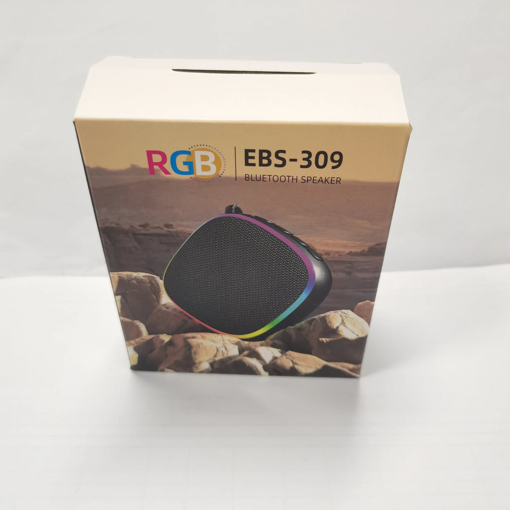 Rockmia 6W EBS-309 New Mini Portable Magnetic Speaker for 5.4 RGB Light Waterproof IPX4 PC Gaming Brand Mobile Phone