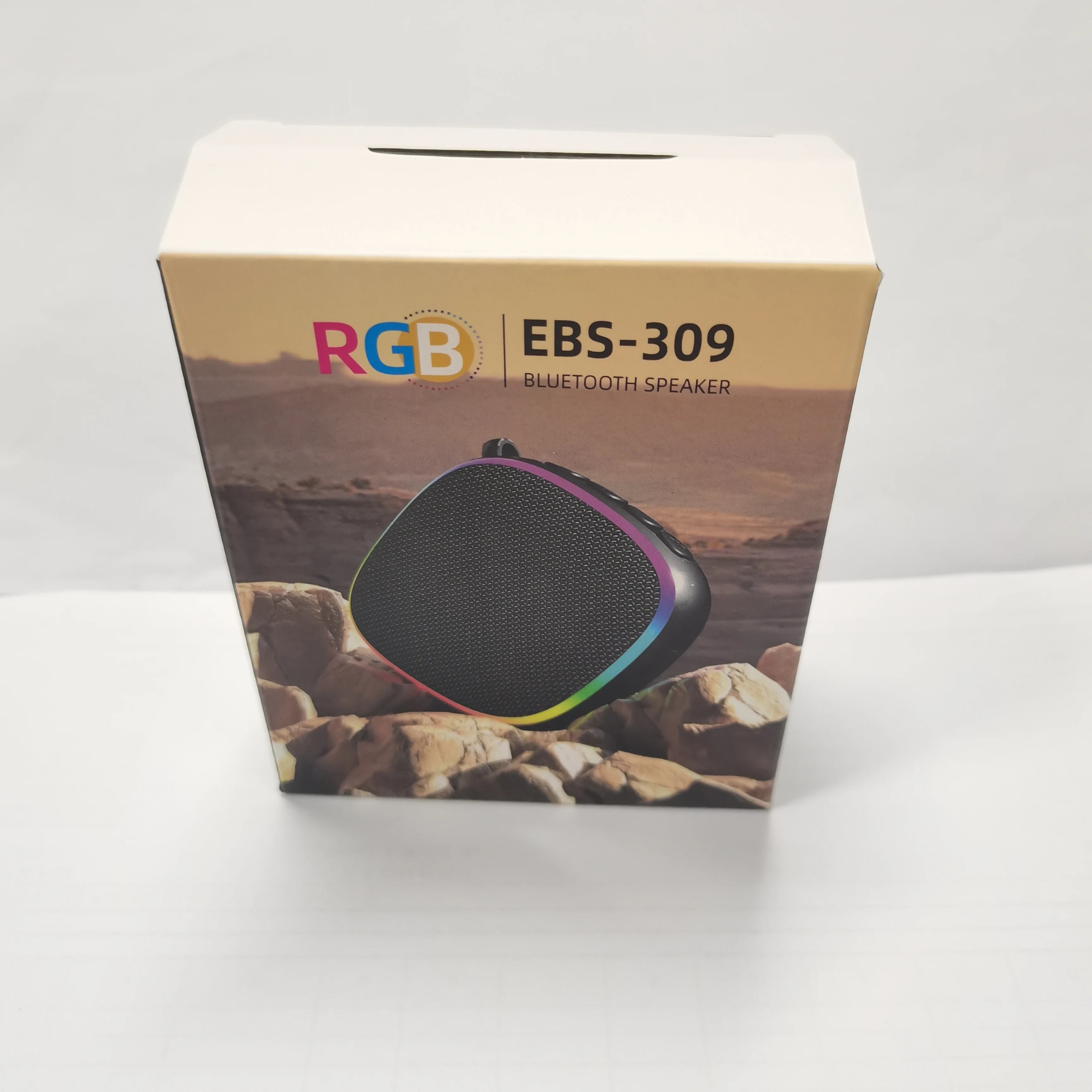 Rockmia 6W EBS-309 New Mini Portable Magnetic Speaker for 5.4 RGB Light Waterproof IPX4 PC Gaming Brand Mobile Phone