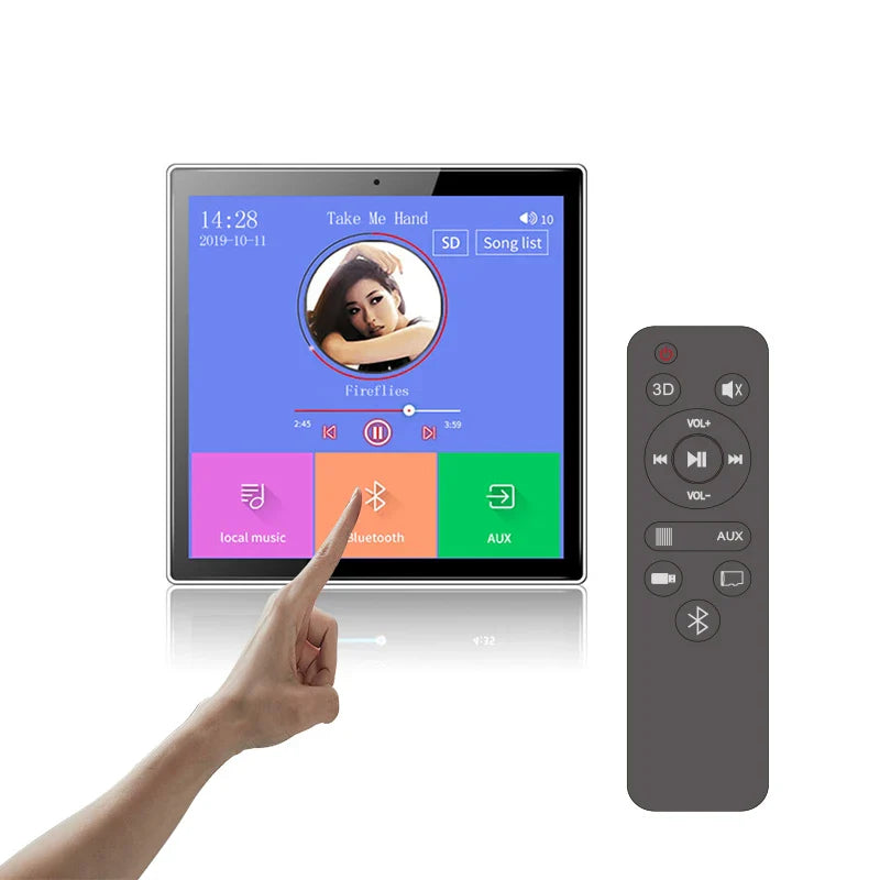 Mini 4 Inch Music Host Blue Tooth Class Wall Amplifier 8Ω Connect to Ceiling Speakers Home/Store/Cafe Audio Automation System