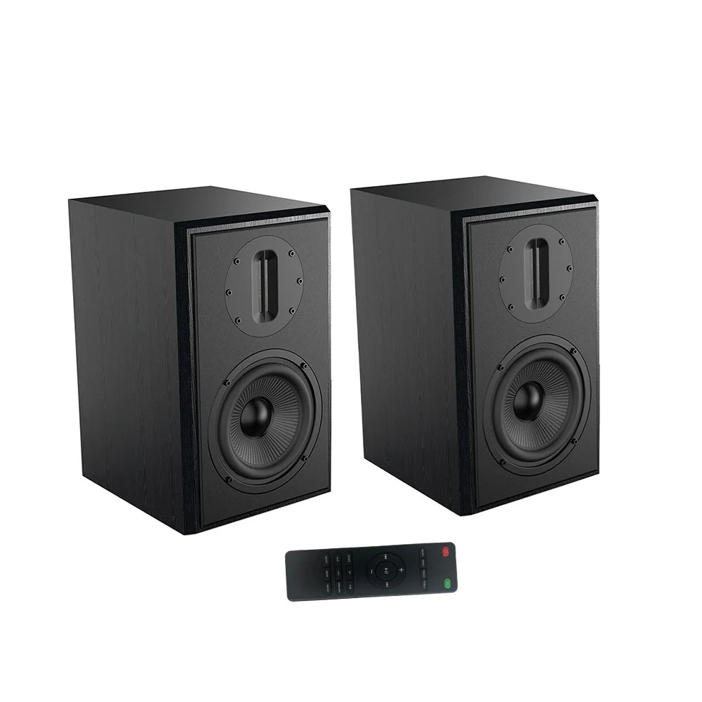 Samtronic Hi-Fi Mini Bluetooth Bookshelf Speaker with Bass Control Desktop Stereo Audio System for Home Theater System