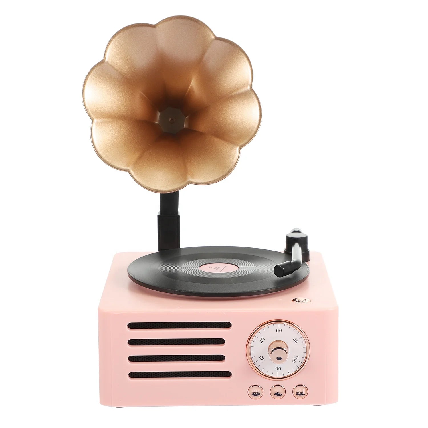 Bluetooth Stereo Sound AUX Loudspeaker Classic Music Player Retro Vinyl Record Player Wireless Speaker