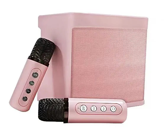 YS210 Mini Bluetooth Speaker Microphone Wireless Portable Subwoofer Ys-203 Wireless Karaoke Speaker With 2 Microphones Kd-203