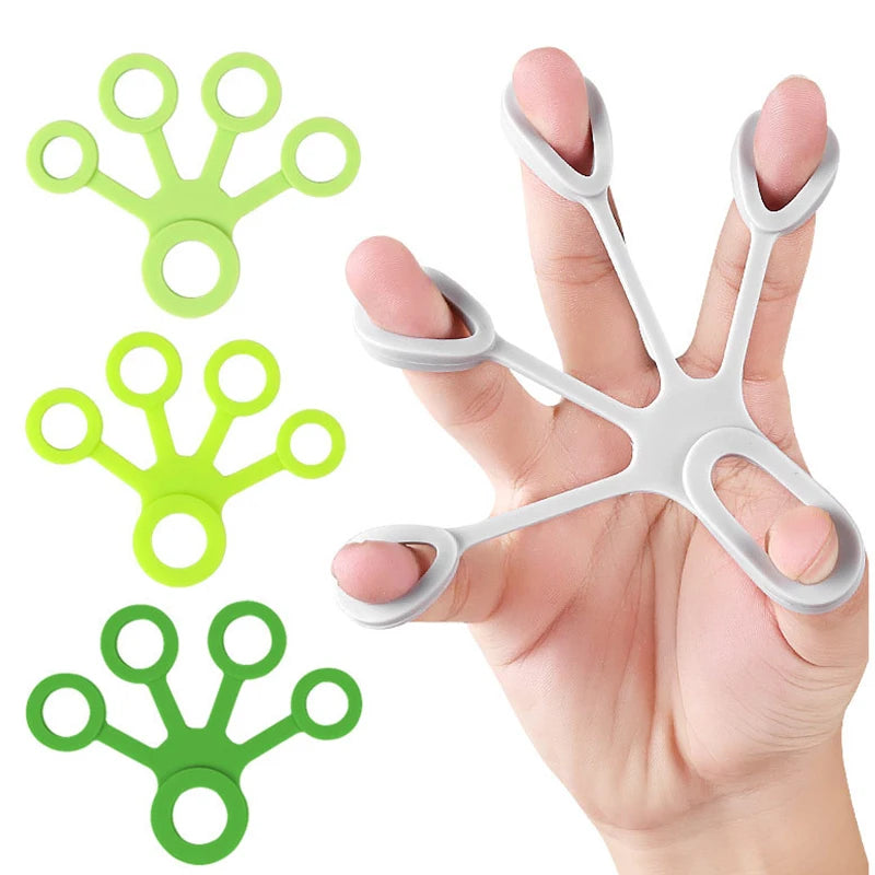 Hand Gripper Silicone Finger Expander Exercise Hand Grip Wrist Strength Trainer Finger Exerciser Resistance Bands Fitness Massag