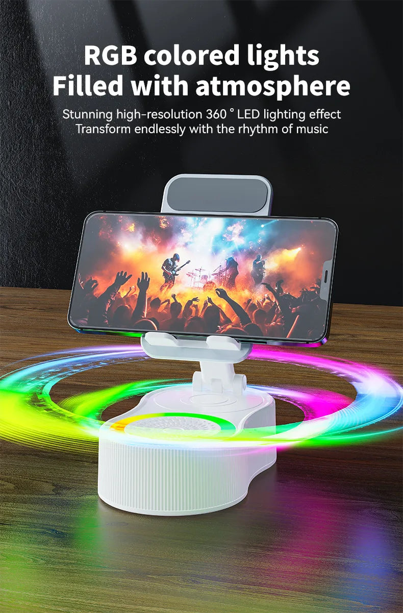 New 5 1 RGB Light Wireless for Speaker Bank 5W Output Built-in Microphone Outdoor Stand Phone Holder for Mobile Phone