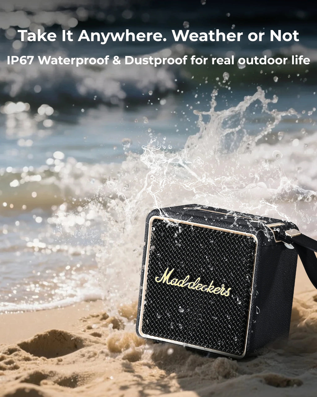 Portable Retro for 5.3 Speaker 40W IPX7 Waterproof Single Color LED Wireless TWS Pairing Computer Outdoor Travel Camping