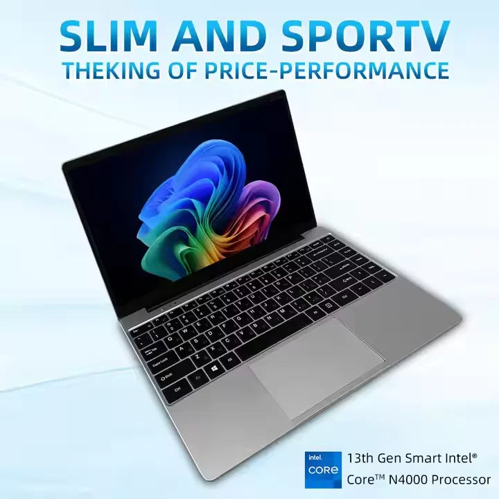 New Wholesale Custom Configuration Business Laptop 14.1-15.6 Inch 16GB Ram Intel Celeron  N3350/N4000 Office Laptop for Company